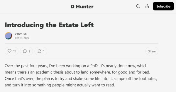 Introducing the Estate Left