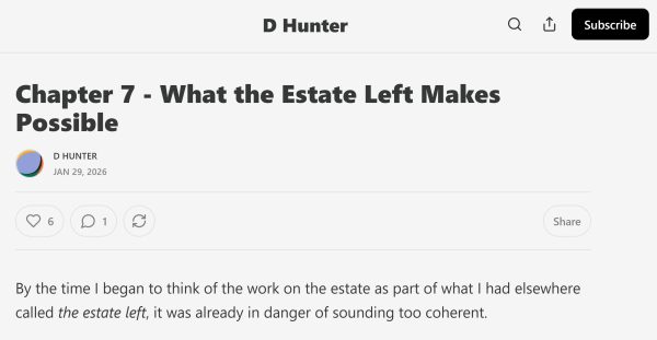 What the Estate Left Makes Possible